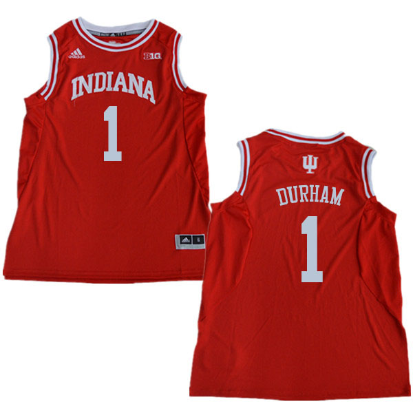 Men #1 Aljami Durham Indiana Hoosiers College Basketball Jerseys Sale-Red